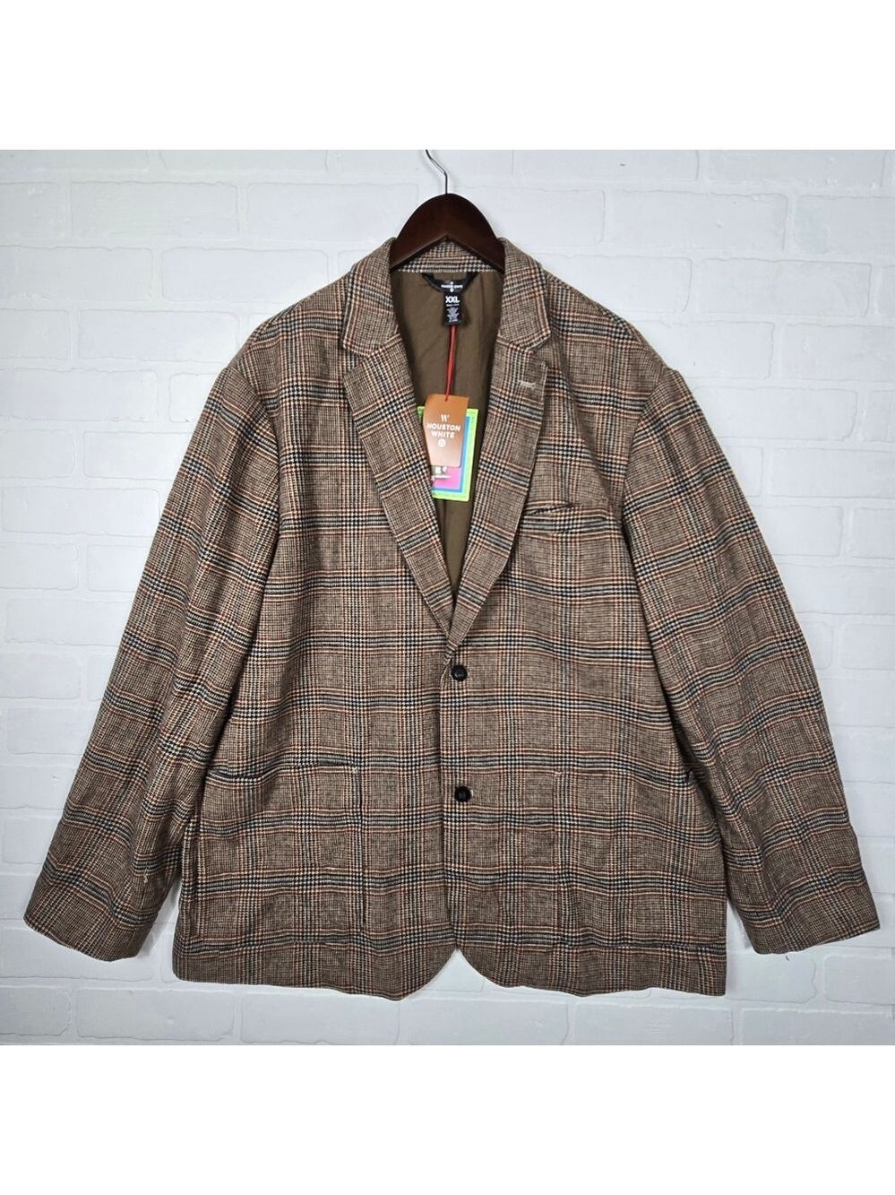 Houston White for Target Brown Plaid Blazer Size XXL